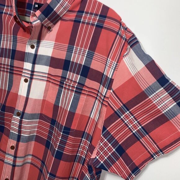 LANDS' END Shirts Short Sleeve Button Down Cotton Size XXL Lot of 3 Plaid - Picture 6 of 12